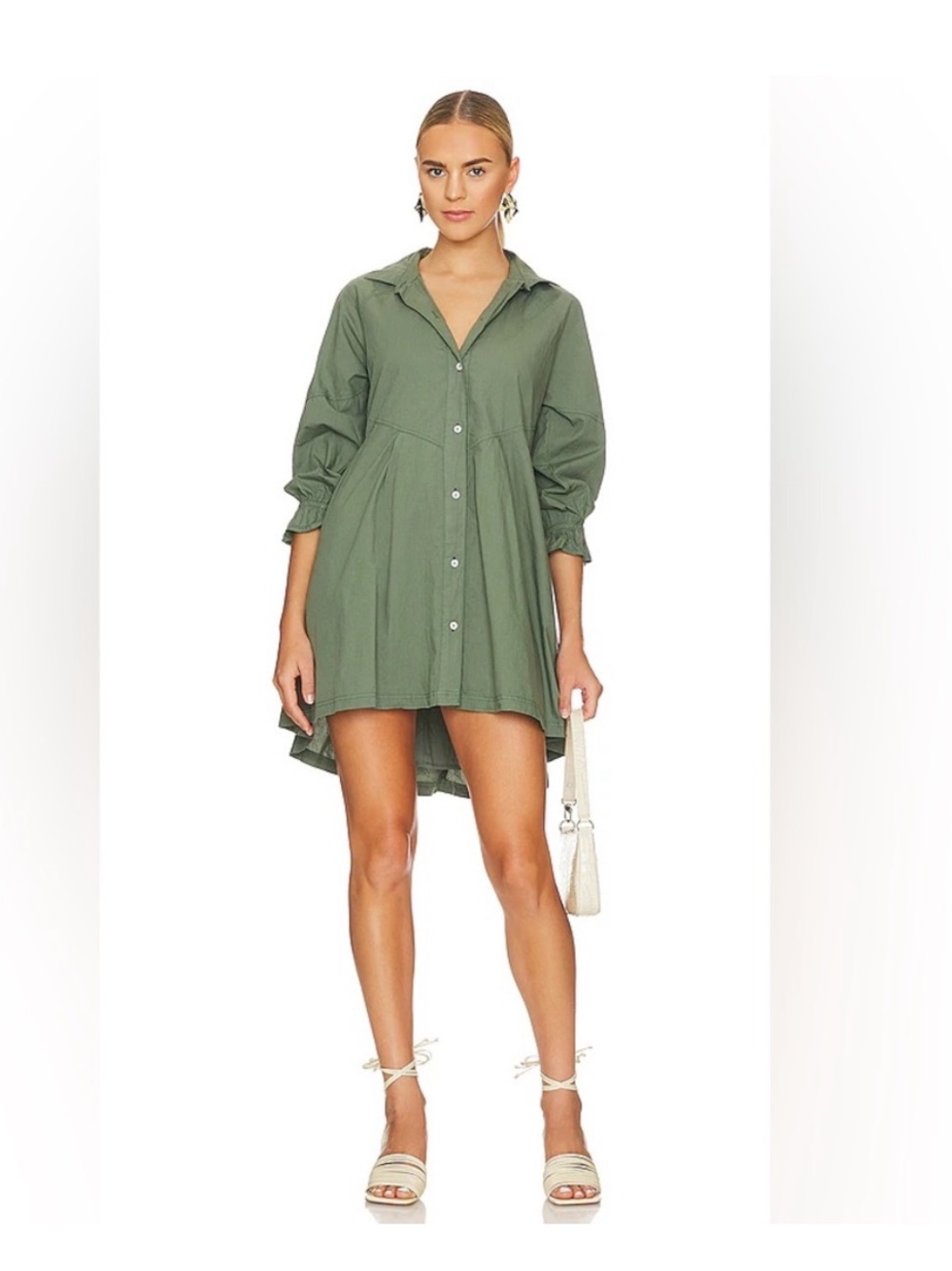 FREE PEOPLE  Hannah Poplin Dress xs